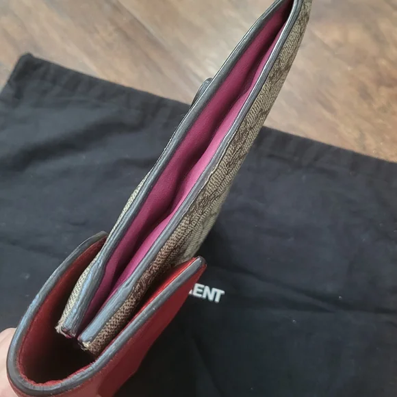 Gucci Red and Brown Women's Clutch Bag - Picture 5 of 11